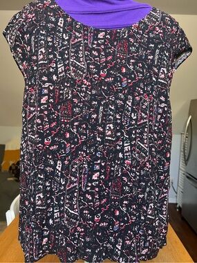 Wilfred Black Printed blouse top